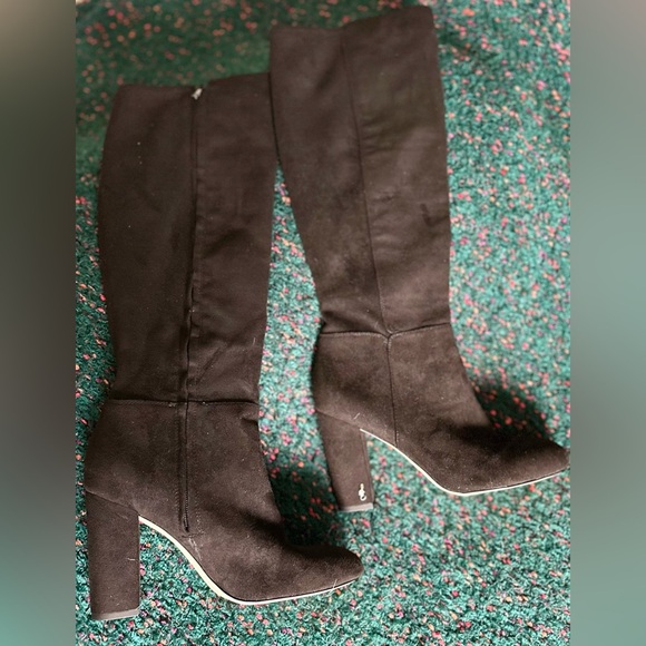 ‼️RARE‼️🎸SAM EDELMAN🎸🔥NWT🔥Carlson Faux Suede Knee-High Boots—8 - Picture 10 of 16